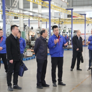 省委軍民融合辦領導一行蒞臨公司調研