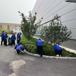 公司各單位部門開展綠化衛生責任區清潔活動