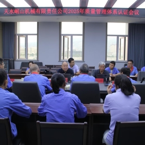公司順利通過2025年度質量管理體系認證審核